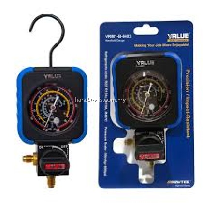 NAVTEK by VALUE Premium Single Manifold Gauge VRM1-B-0403